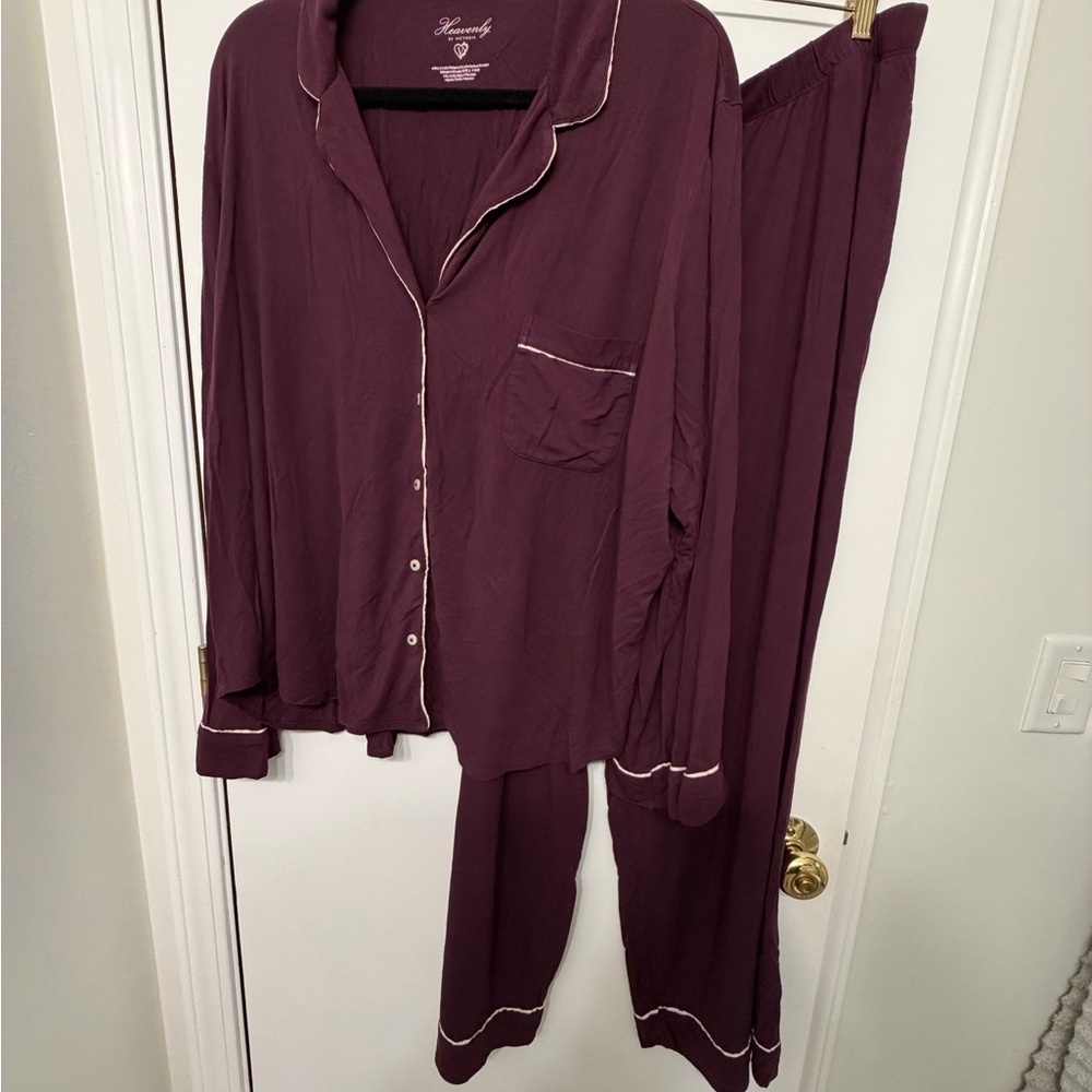 Victoria Secret Heavenly Burgundy Pajama Set 2XL